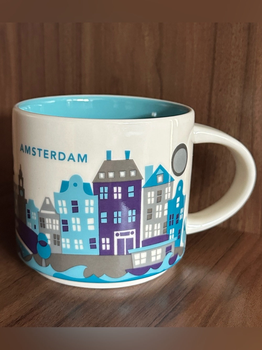 NWOT. Starbucks Amsterdam Mug Canal Netherlands Houses Coffee Cup You Are Here
